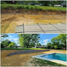 Pool-Side-Retaining-Wall-Installation 1